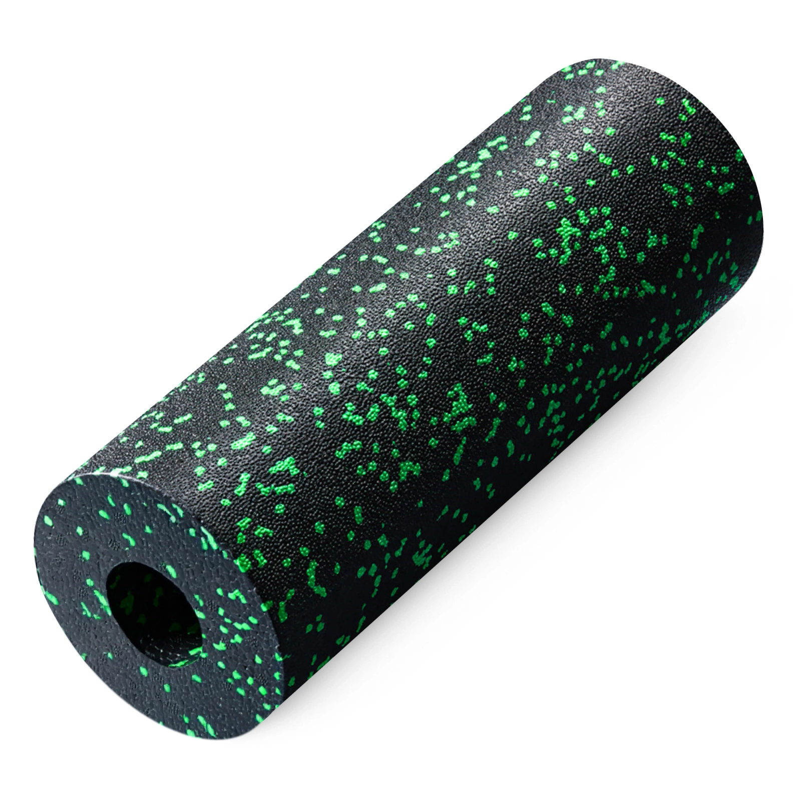 Hard EPP Foam Massage Roller 4FIZJO 45 cm, Black and Green