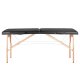 Folding massage table WOOD COMFORT 2 sections, black