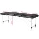 Foldable massage table ALUMINUM COMFORT 3 sections, black