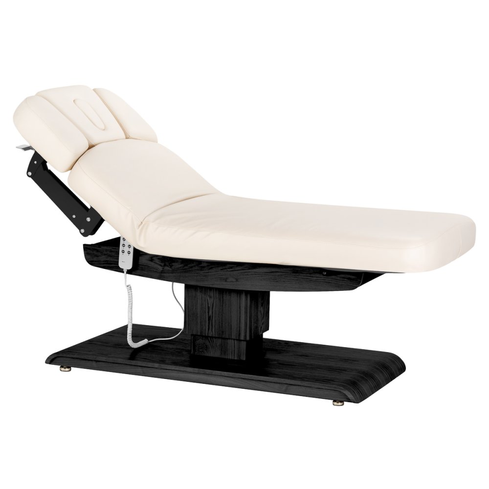 Electric SPA Bed Sillon Relax Massage Table, cream with black base (0)