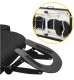 4FIZJO Foldable Aluminum Massage Table 2 Sections, Black