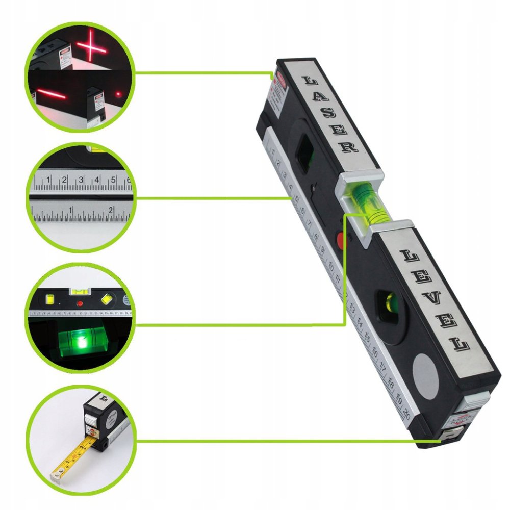 Horizontal Vertical Laser Level LV04 with Measuring Tape Rule (3)