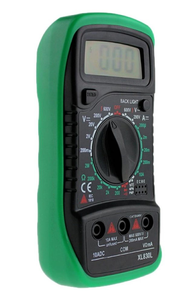 XL830L Digital Multimeter LCD AC/DC Ammeter Resistance (0)