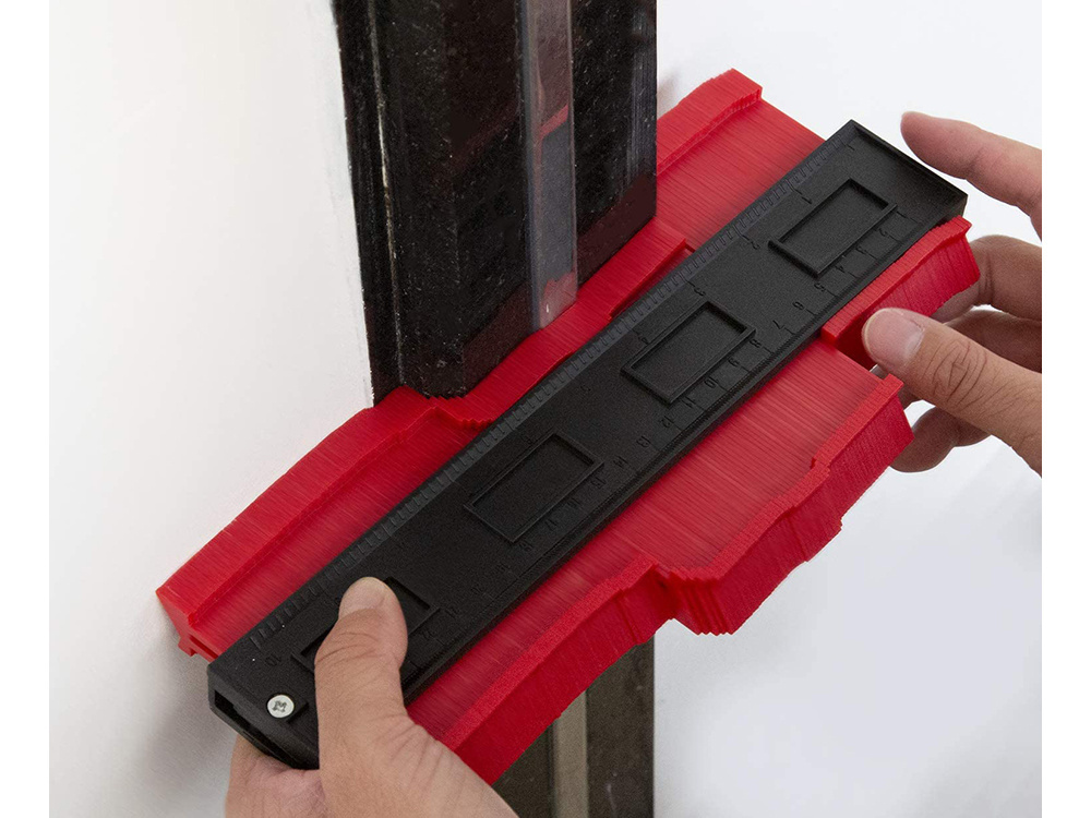 Large Contour Gauge Profile Tool for Shape Duplication XL 27.5 cm, Red (0)