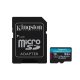 MicroSDXC Memory Card Kingston 64GB Canvas Go Plus 200MBs A2 U3 V30