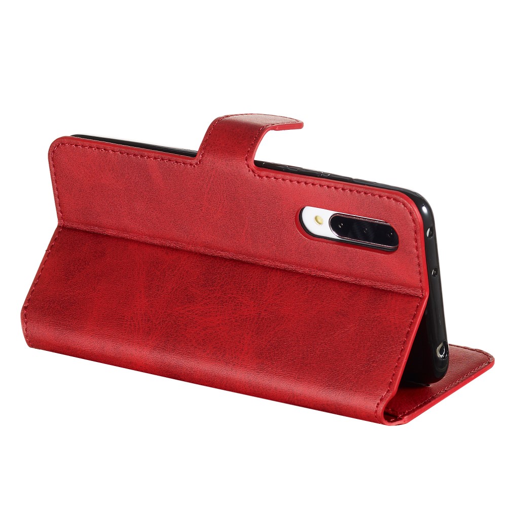 Xiaomi Mi 9 Lite / CC9 / CC9mt Classic Wallet Leather Book Case Cover, Red (2)