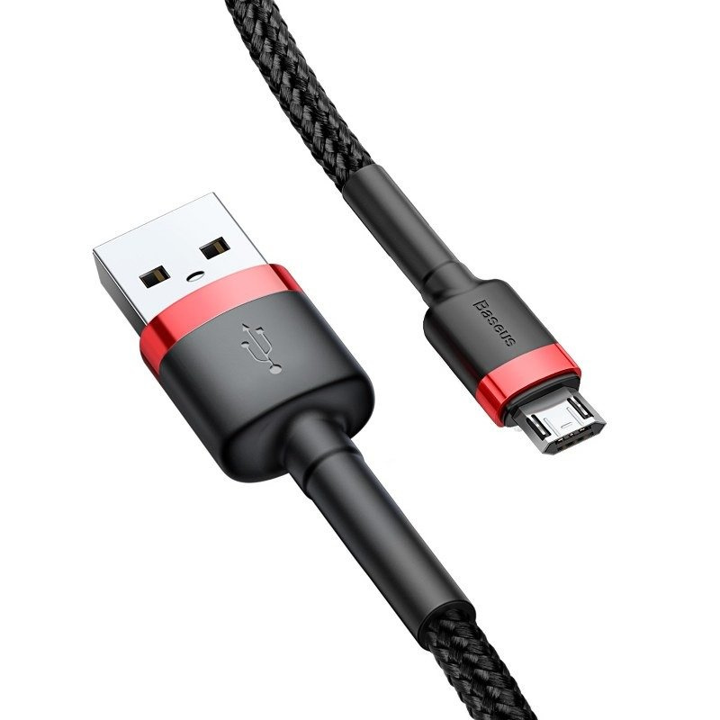 Micro USB Cable Baseus Cafule 1.5A 2m Red/Black (2)