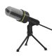 Universal computer microphone with stand, 3.5mm AUX, black