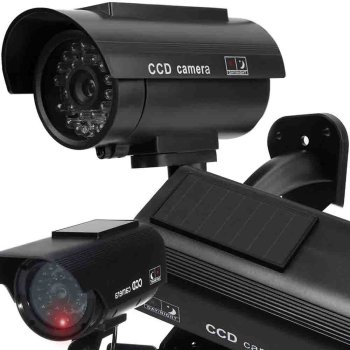 Dummy CCTV Camera with Flashing Red LED