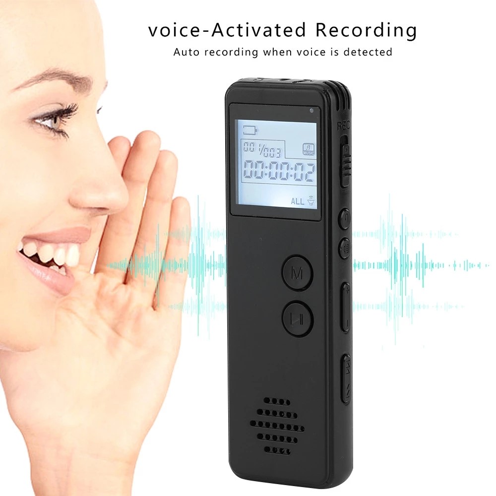 SK-299 Portable 8GB Digital Voice Recorder USB Flash Drive MP3 Player, Black (0)