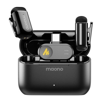 Wireless Microphone Maono WM622 PC2 MFi Certified iPhone AI Noise Reduction