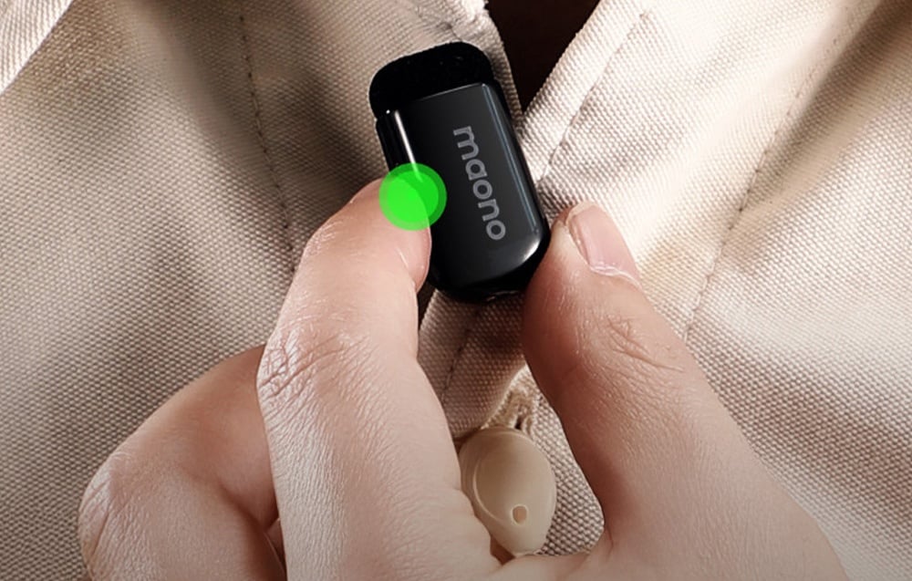 Wireless Microphone Maono WM622 PB2 Lightning MFi Certified (3)