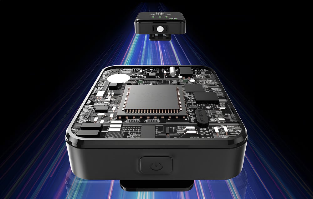 Wireless Lavalier Microphone BlitzWolf BW-SX63 1000mAh Black (2)