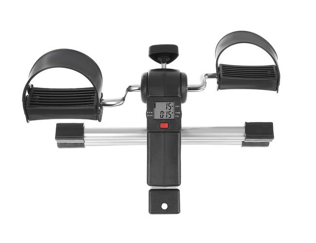 Compact Portable Arm and Leg Pedal Exerciser Mini Rehabilitation Bike with Display (6)