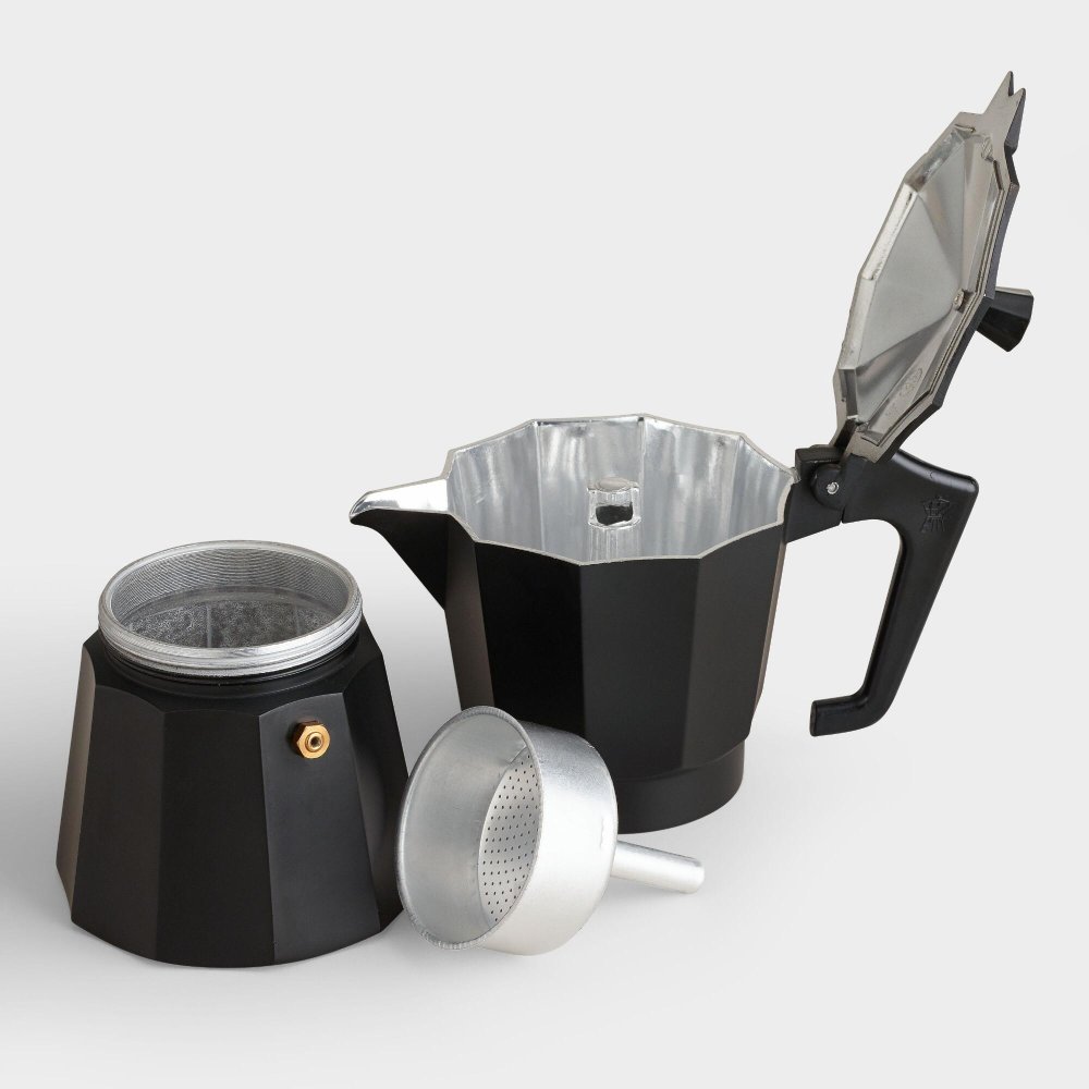 Moka Pot Espresso Coffee Maker 450ml, Black (4)