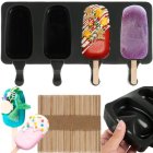 Ruhhy Silicone Mold for Ice Cream + 50 Sticks