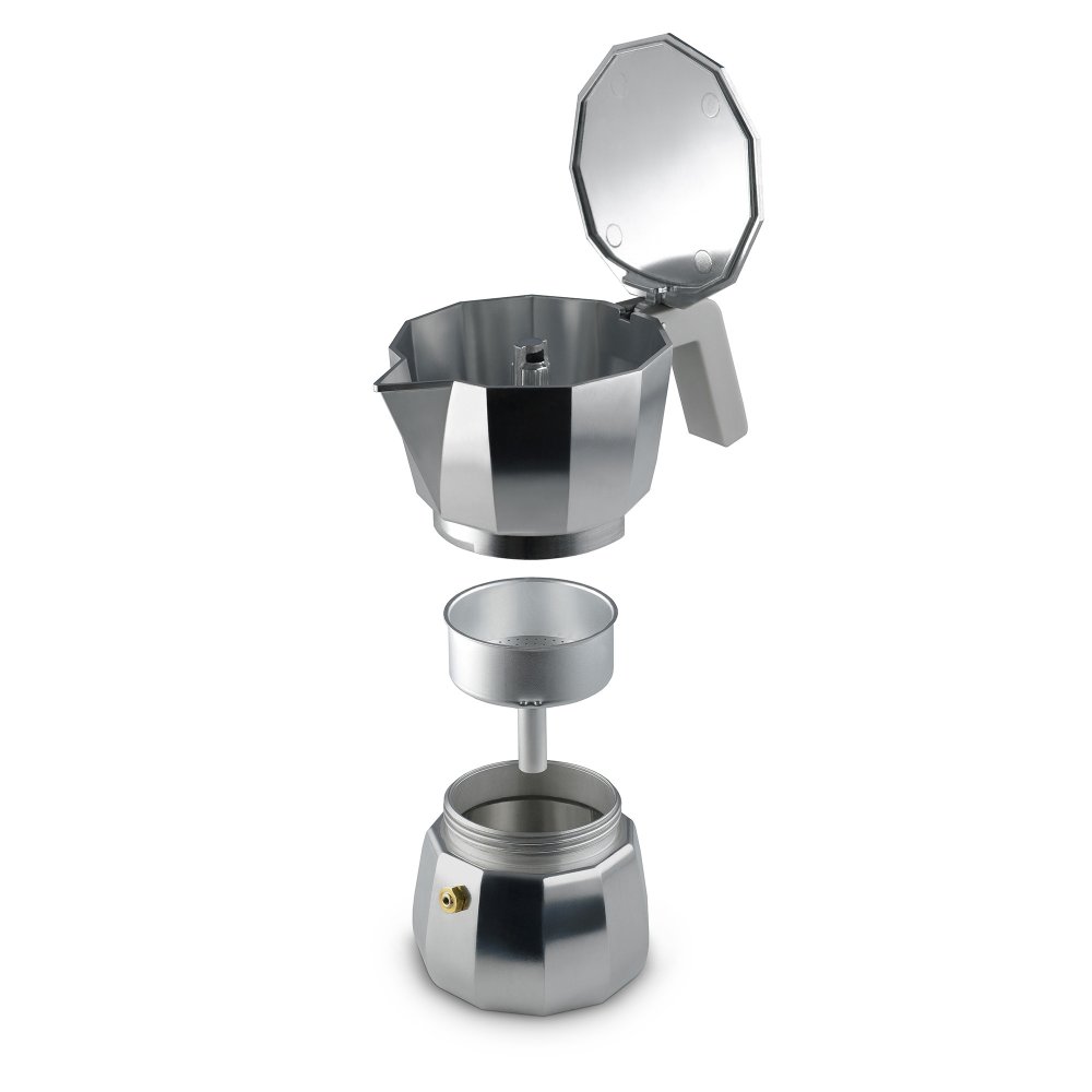 Moka Pot Espresso Coffee Maker 150ml, Silver (3)