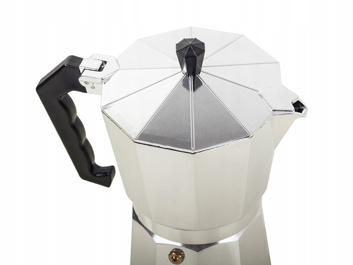 Moka Pot Espresso Coffee Maker 300ml - 6 Cup, Silver (5)