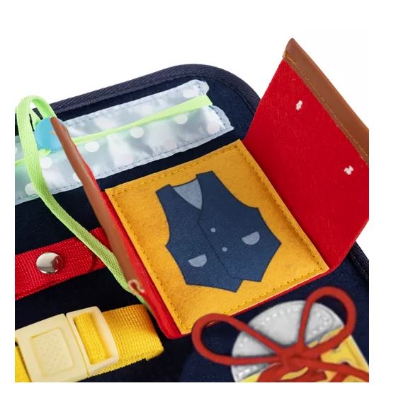 Kruzzel 23618 Educational Toy Manipulation Sensory Busy Board (7)