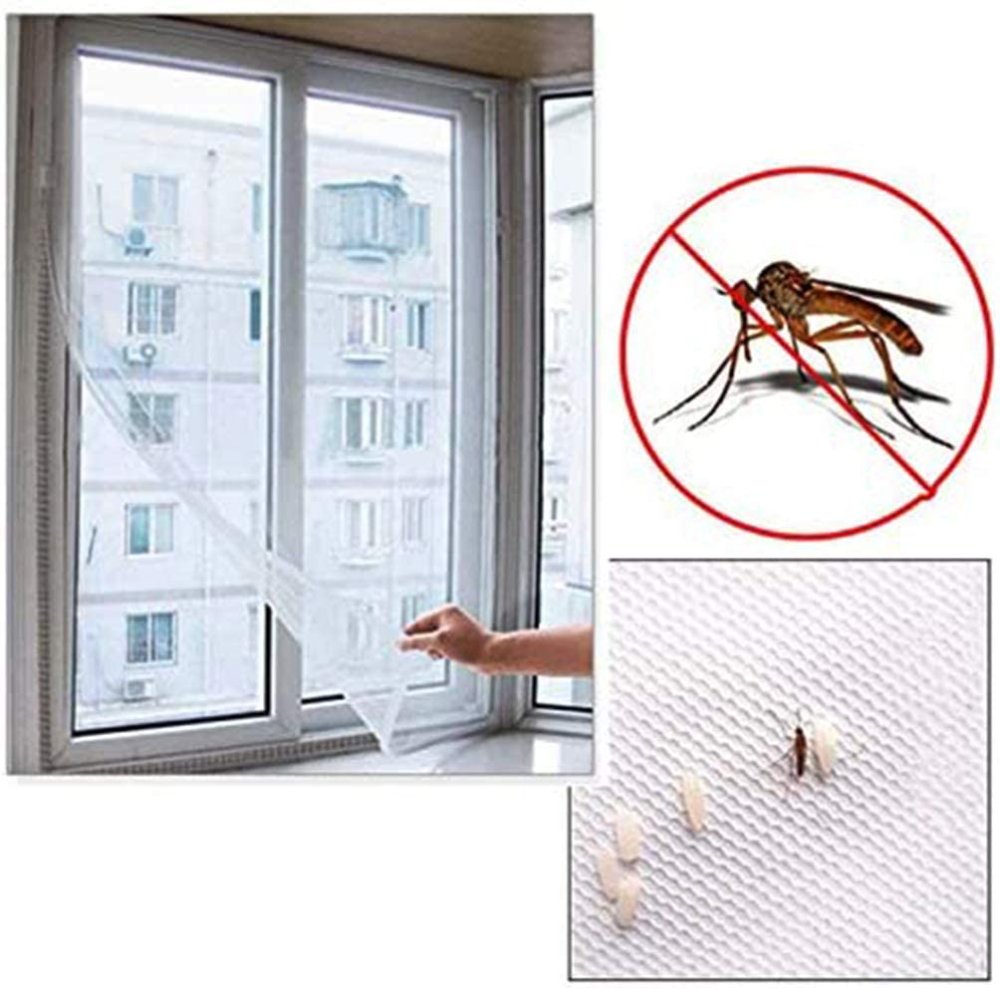 Mosquito Mesh Net Anti-Insect Screen for Windows - 180x150cm, White (4)
