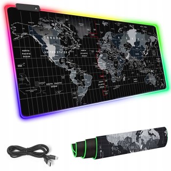 Gaming LED Computer Table Carpet Mat Mouse Pad, 90x40cm