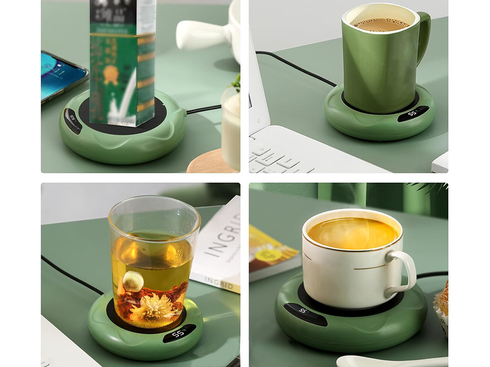 Electric USB Mug Warmer for Desk with Adjustable Temperature Control (2)