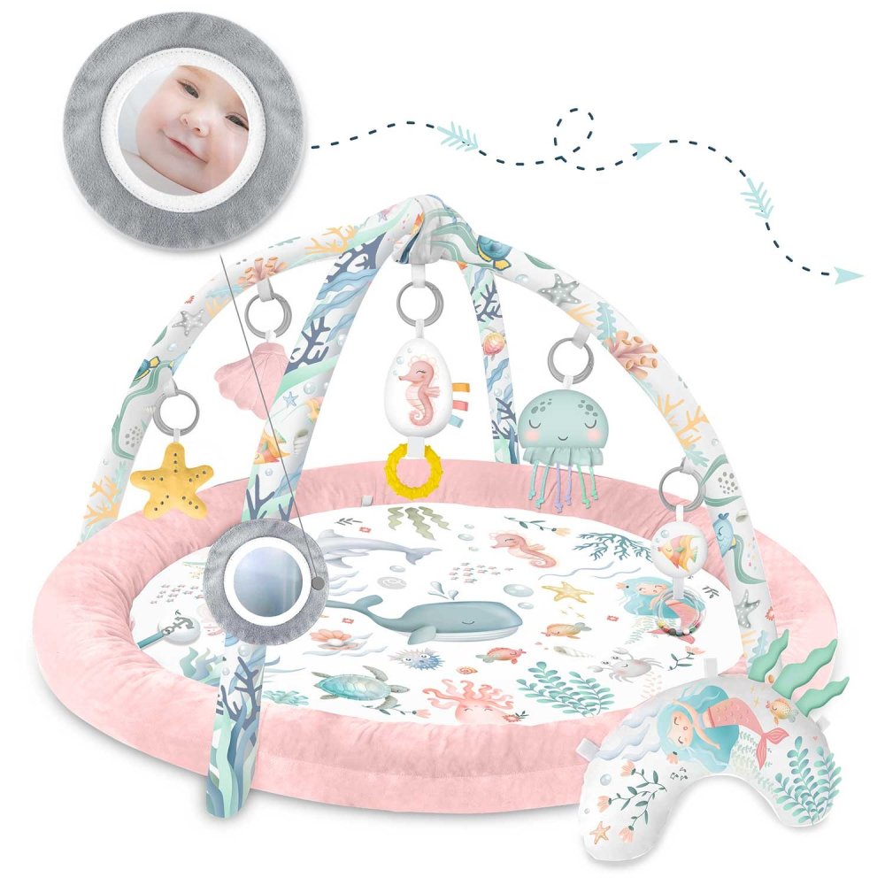 Nukido Ocean Baby Interactive Educational Mat, Pink (2)