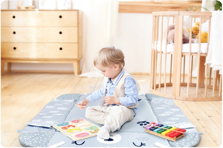 Ricokids 3in1 Interactive Kids Mat 110x100cm, Rabbit (6)