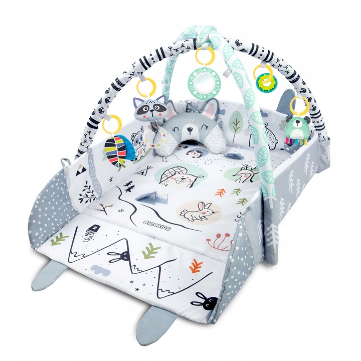 Ricokids 3in1 Interactive Kids Mat 110x100cm, Rabbit (12)