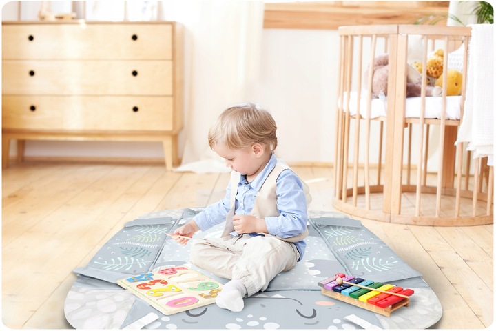Nessi Ricokids Multifunctional Baby Educational Mat Carpet Pool (6)