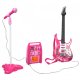 Kids Electric Guitar Set with Microphone and Amplifier, Pink 22407
