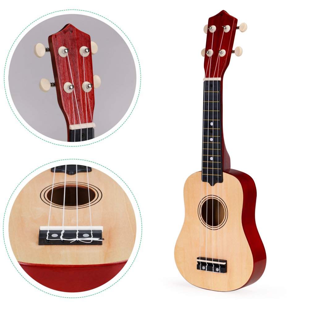 Wooden Ukulele for Kids ECOTOYS 4-String Toy Guitar (2)