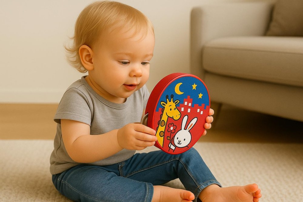 Giraffe Tambourine Musical Toy for Kids (1)