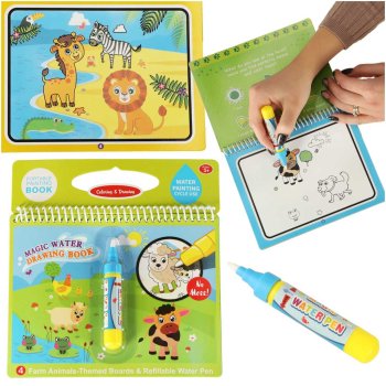 Water book with marker - Animals