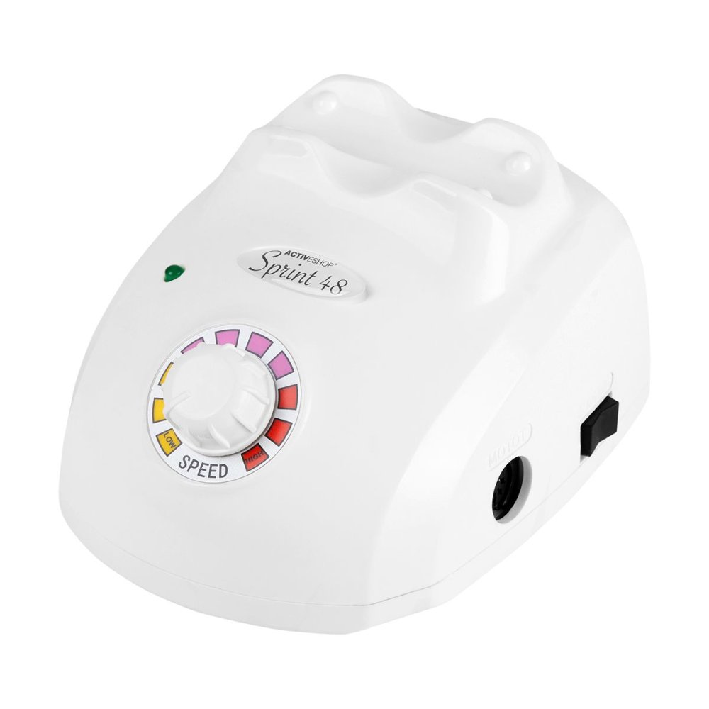 Manicure & Pedicure Nail Milling Machine Sprint 48 Basic 35 W, White, With Foot Pedal (2)