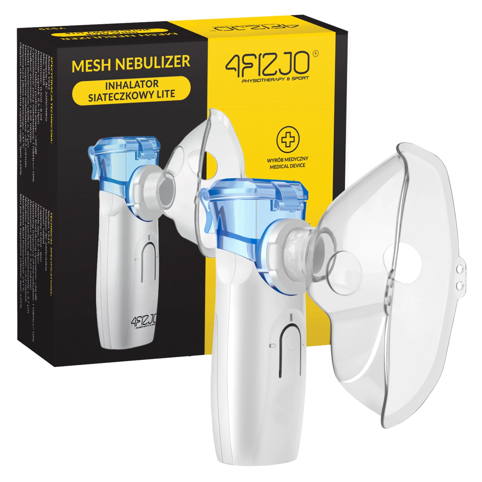 Portable Mesh Nebulizer LITE 4FIZJO for Kids and Adults