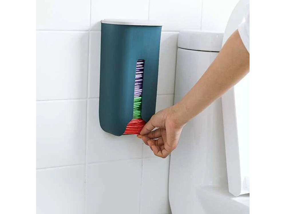 Kitchen Grocery Plastic Bag Holder Dispenser Wall Mounted Garbage Bag Holder Refillable Trash Bag Saver Kitchen... (9)
