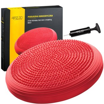 4Fizjo Balance Disc Stability Wobble Cussion Mat Pillow - Red, 33cm