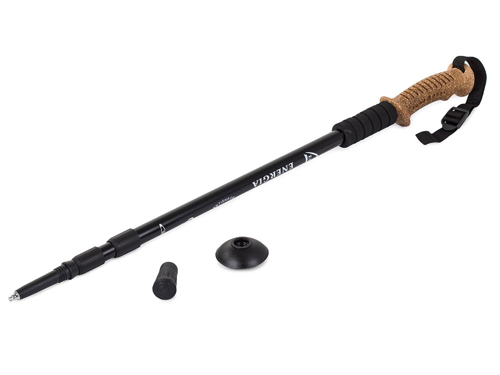 Anti-Shock Nordic Walking Pole Stick Set 2pcs, Black (0)