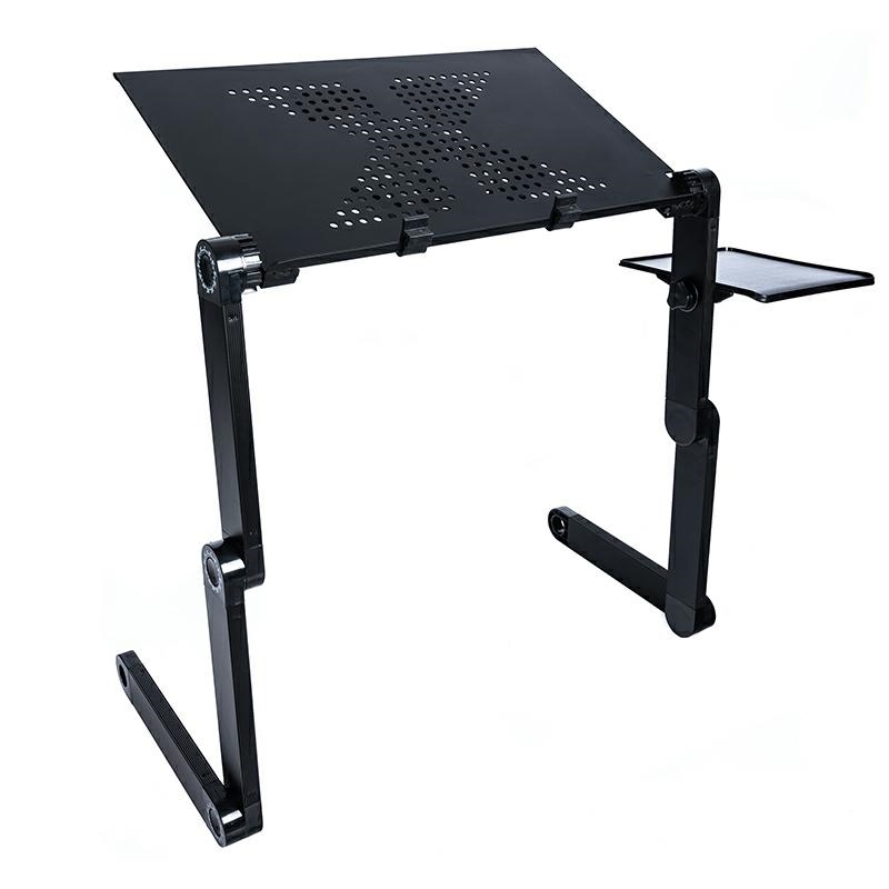 Adjustable Laptop Table for Bed with Cooling Fan and Mouse Pad (0)