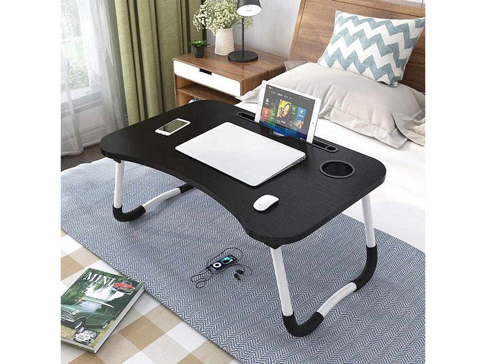 Folding Laptop Table, Black (0)