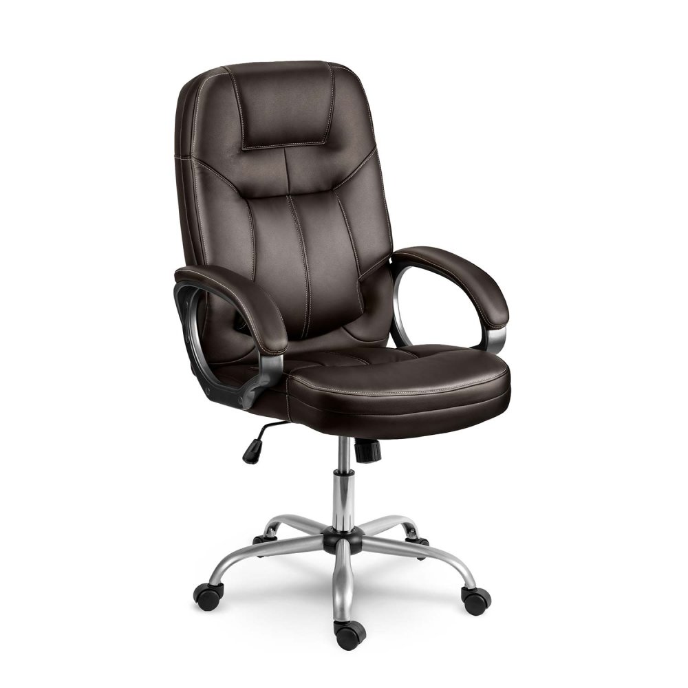 Sofotel Ergonomic Office Chair with Quilted High-Back, dark brown (0)