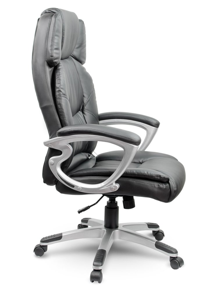 Sofotel EG-227 Ergonomic Leather Office Chair, Black (1)