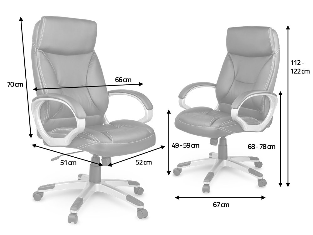 Sofotel EG-223 Ergonomic Leather Office Chair, Brown (2)