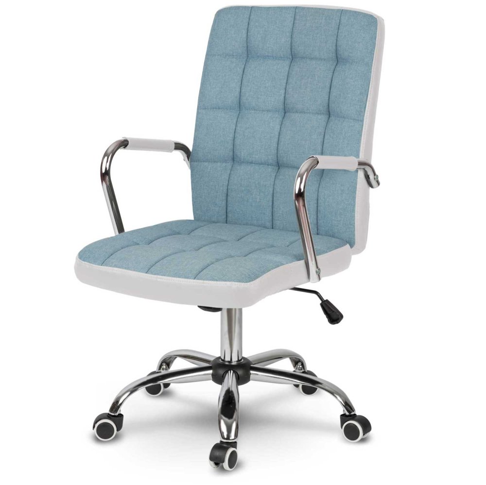Sofotel Benton Ergonomic Fabric Office Chair, Blue and White (0)
