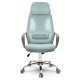 Sofotel Praga Ergonomic Mesh Office Chair with Headrest, Light Blue