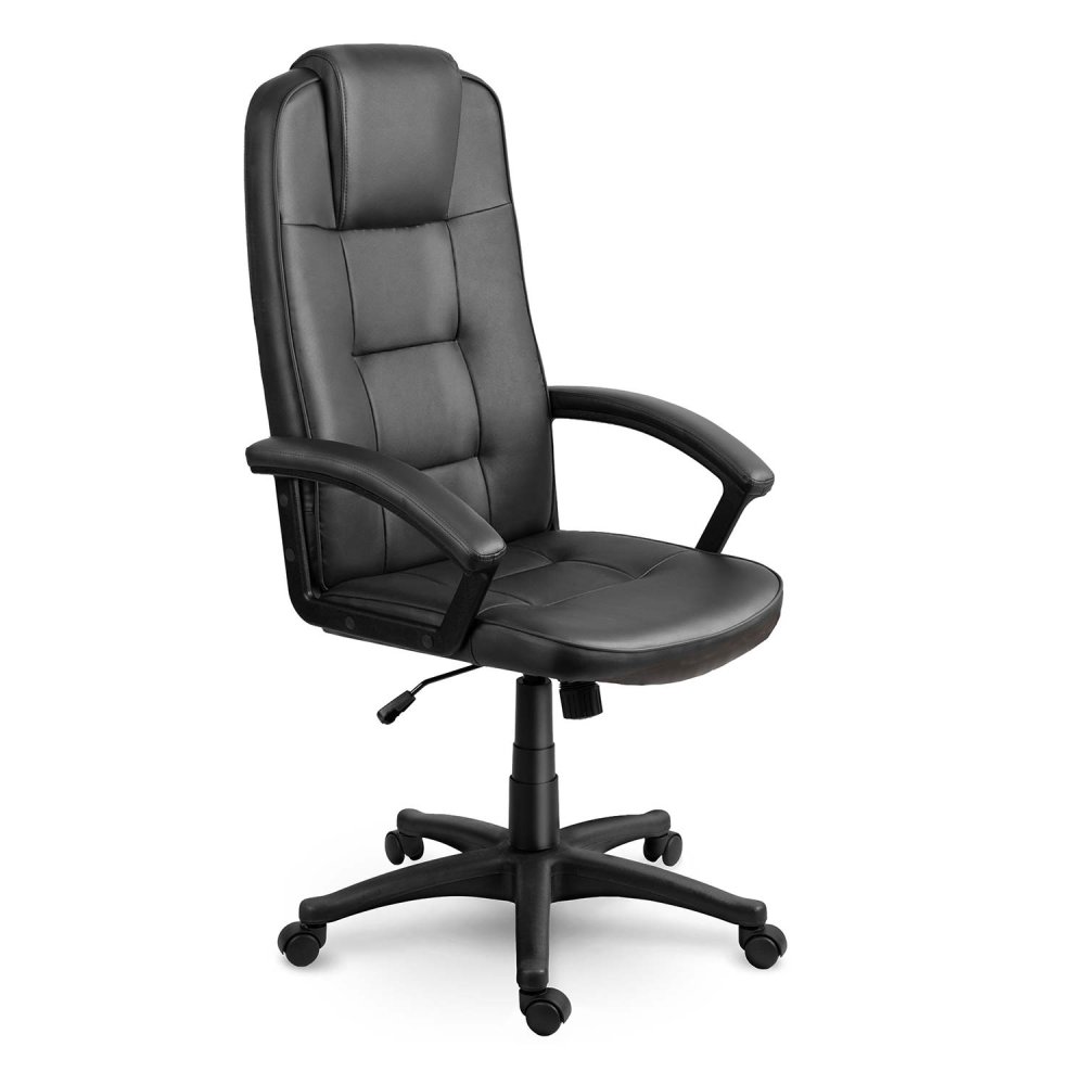 Ergonomic Office Chair Sofotel High-Back Swivel Desk Chair with Quilted Design, black (0)