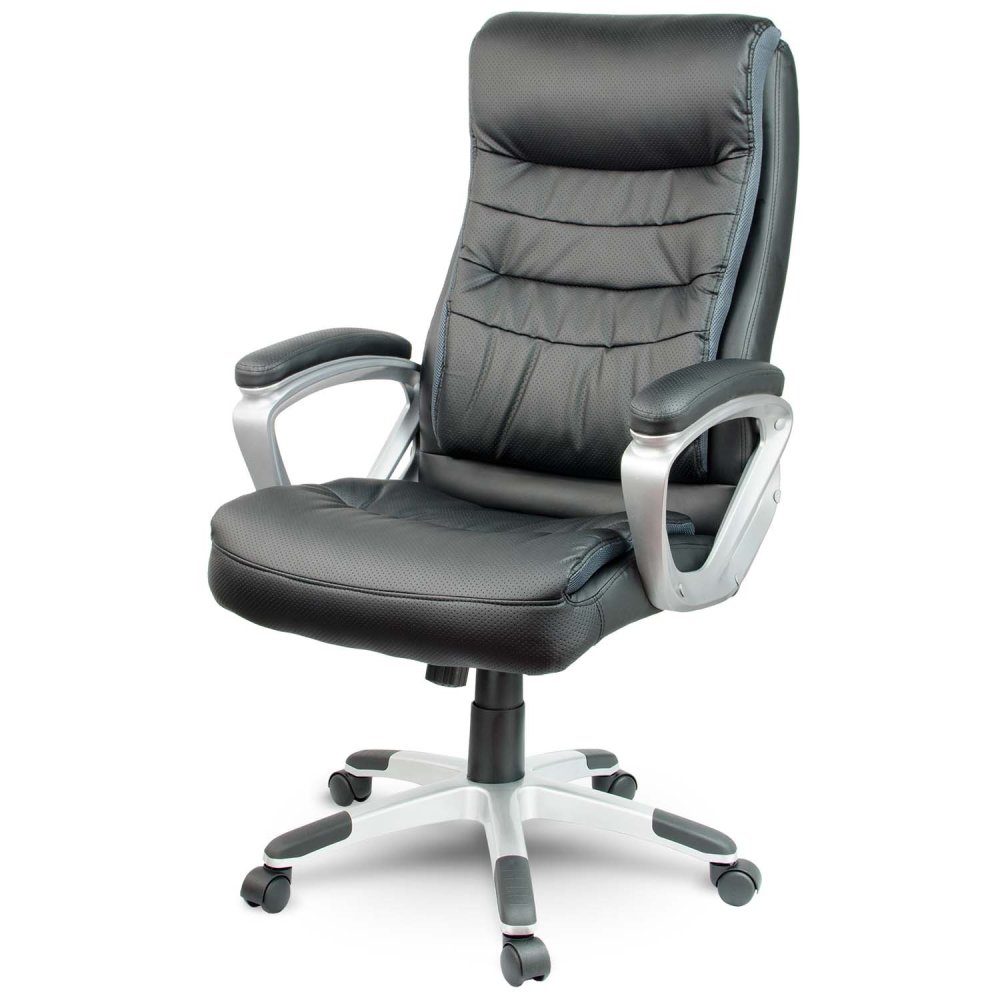 Sofotel EG-226 Ergonomic Leather Executive Office Chair, Black (1)