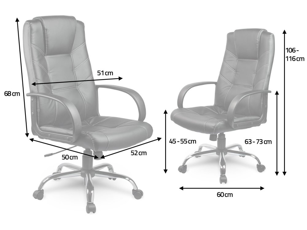 Ergonomic Eco-Leather Office Chair Sofotel EG-221, Brown (2)