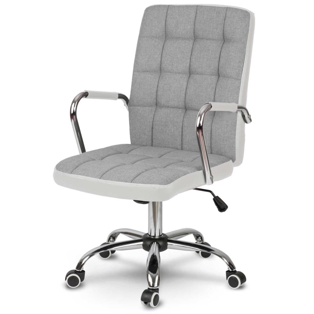 Sofotel Benton Fabric Ergonomic Office Chair, Grey and White (0)